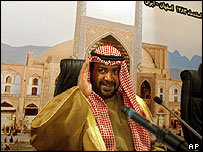 O presidente da Opep, xeque Ahmad al-Fahd al-Sabah