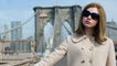 Karen Gillan as Shrimpton on the Brooklyn Bridge in New York