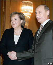 Angela Merkel e Vladimir Putin