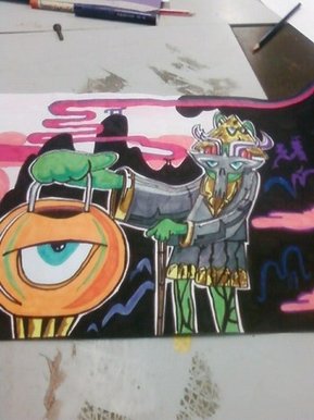 Art Coursework Piece 1-Felt Tips