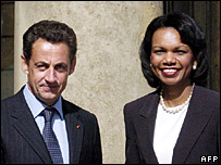 Tổng thống Pháp và Ngoại trưởng Mỹ