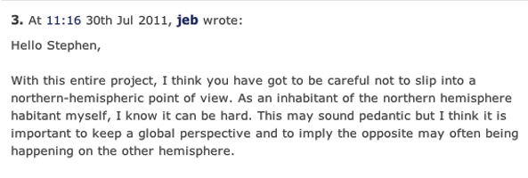 excerpt of readers comment