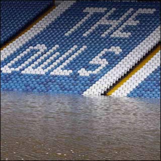 Flooding at the Hillsborough football ground