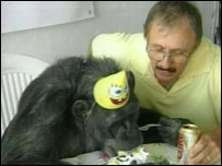 Chita com o treinador