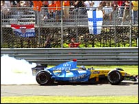 آلونسو در ماشين رنو