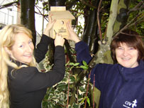 BBC Radio Cornwall's Emma Lloyd and CSV Nina Davey