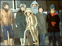 Picketing the National Coal Board in Sheffield, 1984