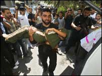 Gazze'de yaralı bir çocuk