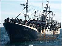 تارکینِ وطن کی کشتی(فوٹو: آئی او ایم)