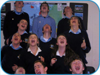 Photos: Fifth-year students from Gaelcholáiste Reachrann