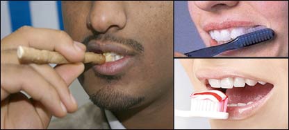 غاښونه مسواکول