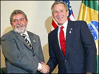 Lula e Bush