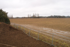 Land being claimed as a village green in Saham Toney in Norfolk