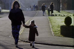 Silhouette of family
