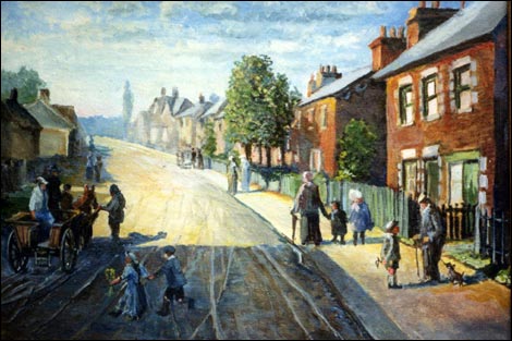Paintings of Swindon by local artist Phil King
