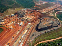 Mina da Companhia Vale do Brucutu, MG