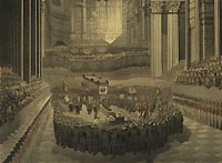 Nelson's funeral service, St Paul's Cathedral, 9 January 1806