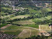 Farming land in France