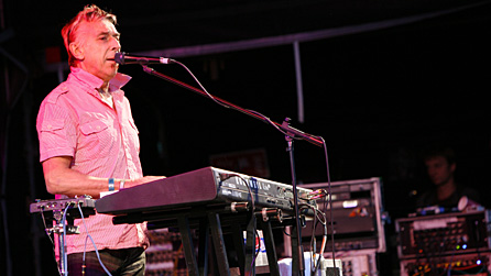 John Cale playing at Glastonbury