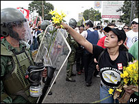 Protesto anti-Chávez na Venezuela