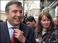 Cumhurbaşkanı Mihail Saakaşvili