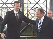 اميل لحود و بشار اسد