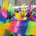 Leicester Caribbean Carnival revellers.