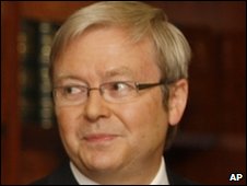 El primer ministro australiano Kevin Rudd