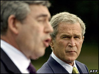Gordon Brown e George W. Bush