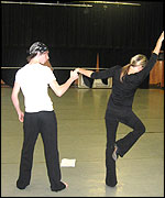 Guys and Dolls rehearsal