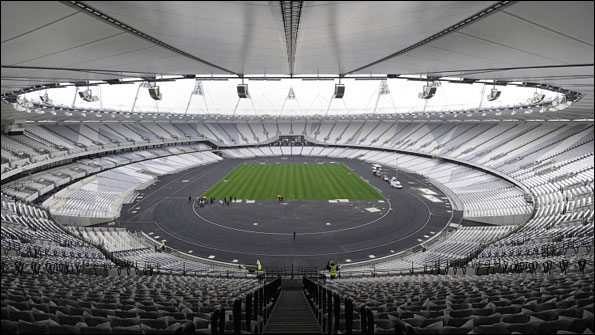 General view of the Olympic Stadium in Stratford