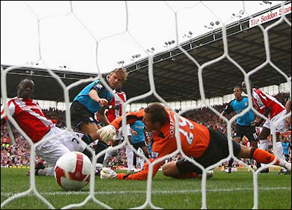 Một trận cầu ở giải Premier League của Anh