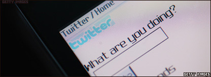 A photo of a twitter page