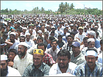 Protesting Muslims in Muttur