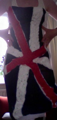 Union Jack painted dress (: