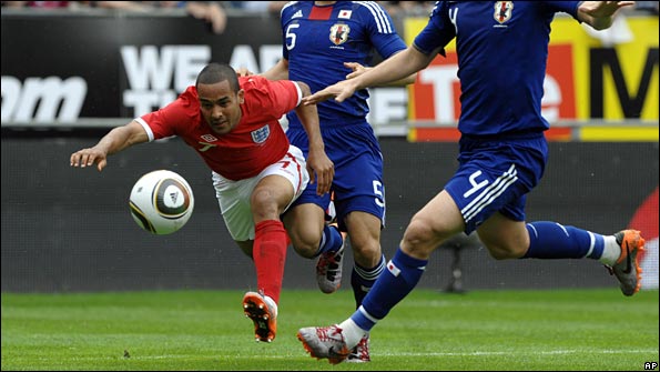 Theo Walcott in action for England