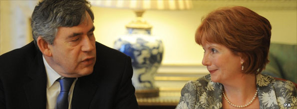 Gordon Brown and Hazel Blears