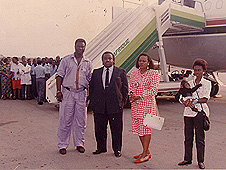 Group shot at the airport