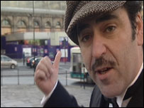 Joseph Browning talks to the press