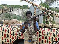 یک میلیشای سومالیایی