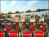 بھارتی میزائیل اگنی 