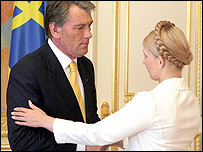 Ющенко та Тимошенко