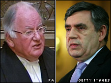 Michael Martin and Gordon Brown