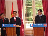 Thủ tướng Pháp Francois Fillion và Thủ tướng Nguyễn Tấn Dũng 