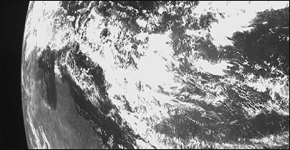 Imagem da Terra tirada pela Chandrayaan (Foto: Organização Indiana de Pesquisa Espacial - ISRO)