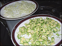 Prepared sprouts and leaks