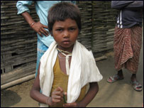 बाढ़ प्रभावित बच्चा