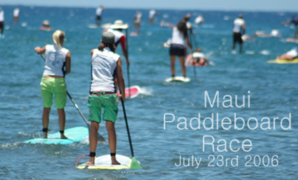 Check out the start of the Maui Paddleboard Race in Hawaii 