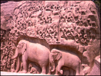 Carvings in Mamallapuram