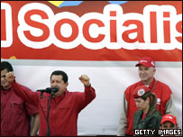 O presidente da Venezuela, Hugo Chávez